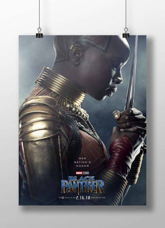 Okoye from the Black Panther franchise Okoye - Warrior Queen Poster