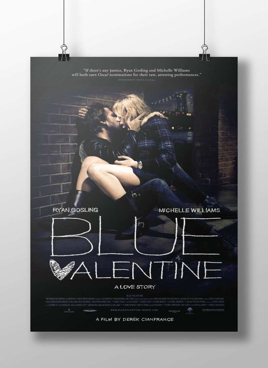 The film "Blue Valentine" starring Ryan Gosling and Michelle Williams. Blue Valentine - Noir Heartbreak