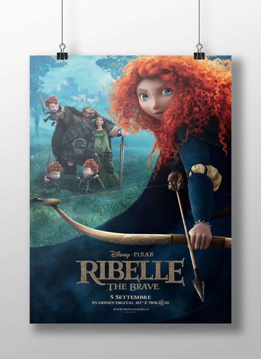 Brave (Disney/Pixar animated film) Merida - Fiercely Free Poster