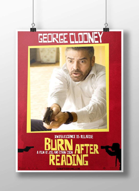 Burn After Reading (the film) George Clooney - Law Firm Minimalist Poster