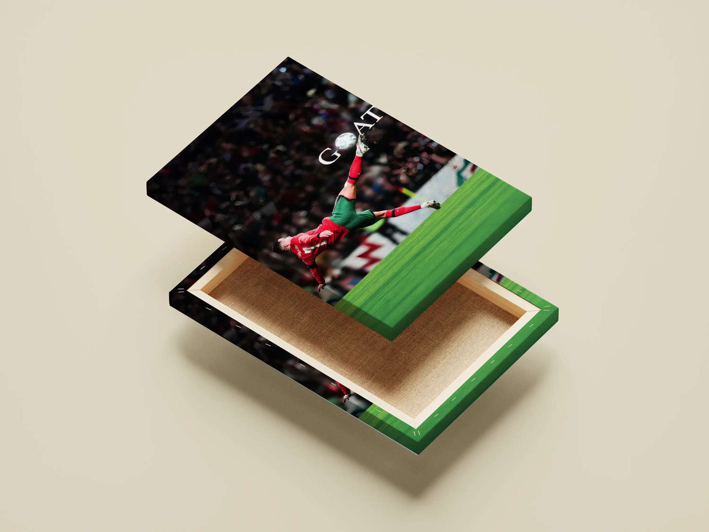 Cristiano Ronaldo Bicycle Kick Poster – GOAT Football Wall Art for Fans