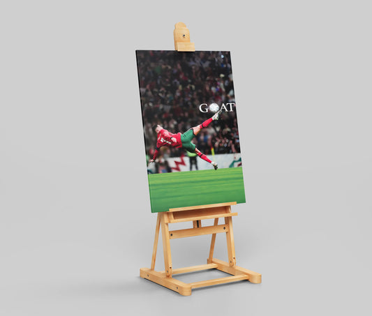 Cristiano Ronaldo Bicycle Kick Poster – GOAT Football Wall Art for Fans