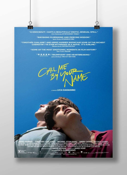 Call Me by Your Name (the movie) Elio - Love Letter To Italy Poster
