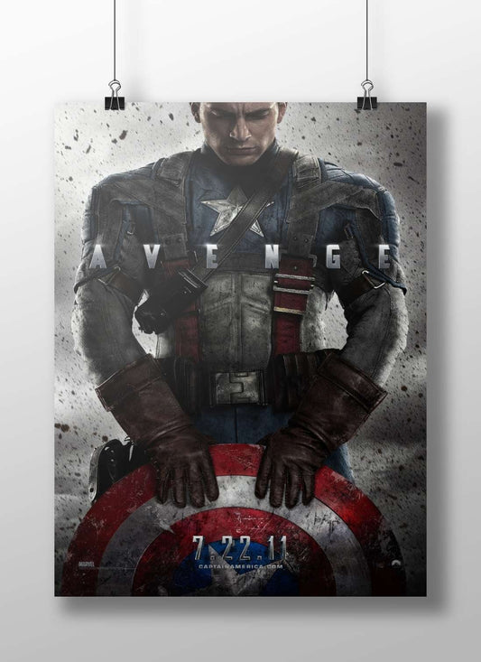 Captain America (Steve Rogers) from Marvel's *The Avengers* Captain America - The Avenger Poster