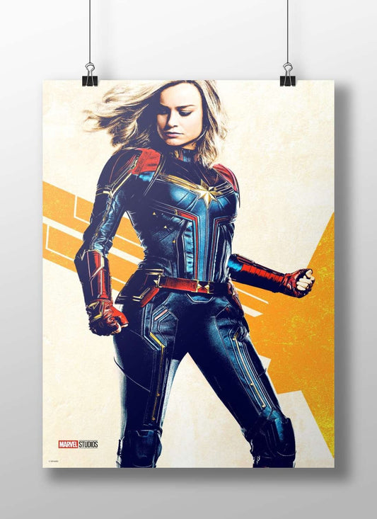 Carol Danvers as Captain Marvel from Marvel Cinematic Universe Captain Marvel - Iconic Power Poster
