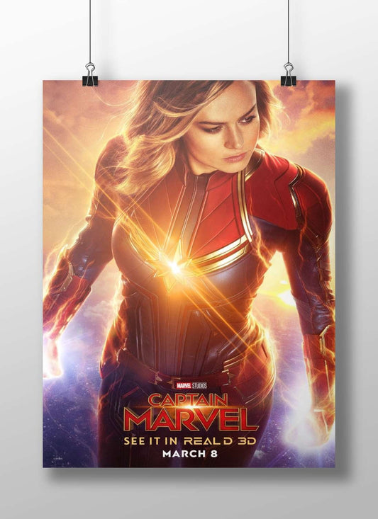 Captain Marvel (Marvel Comics character, Marvel Cinematic Universe franchise) Captain Marvel - Iconic Hero Poster