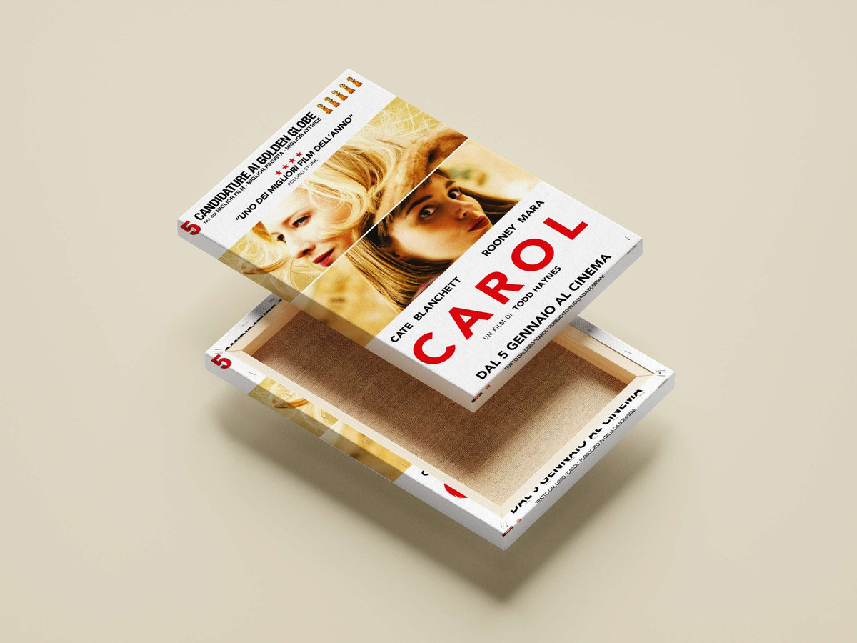 The film "Carol" starring Cate Blanchett and Rooney Mara. Carol - Classic Love Story Poster