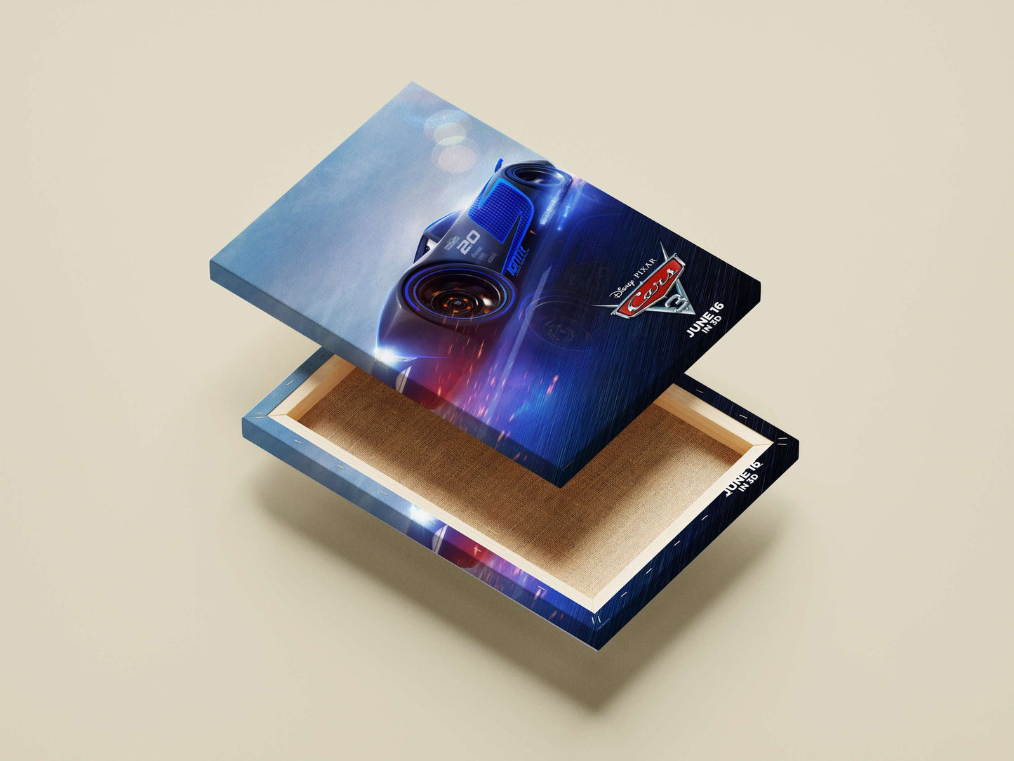 Jackson Storm (Cars 3, Disney Pixar) Jackson Storm Lightning - Velocity Poster