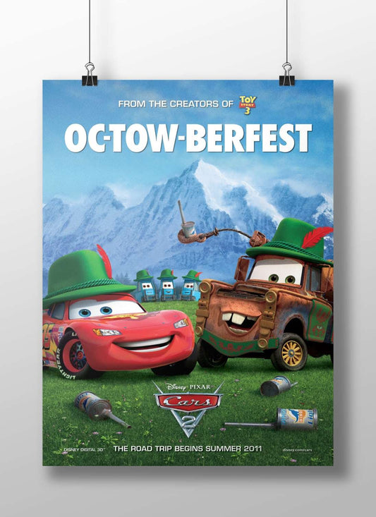 Cars 2 (Disney/Pixar franchise) Lightning Mcqueen - Speedy Icon Poster