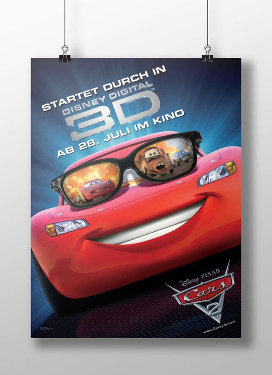 Lightning McQueen from Disney-Pixar's Cars franchise Lightning Mcqueen - Radiant Red Poster