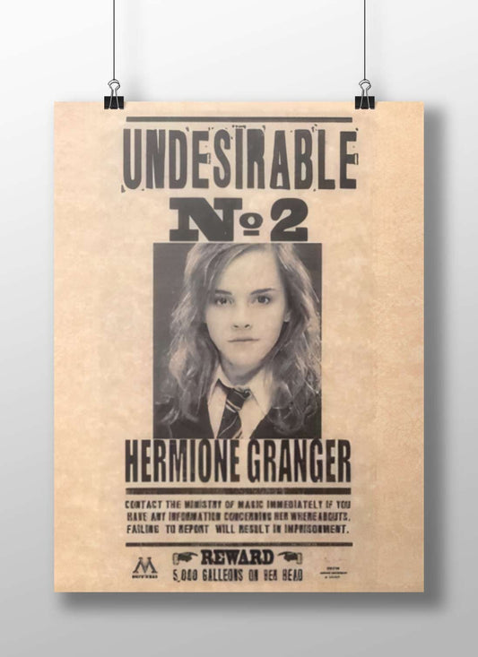 Hermione Granger from the Harry Potter franchise Hermione Granger - Wise Wizard Poster