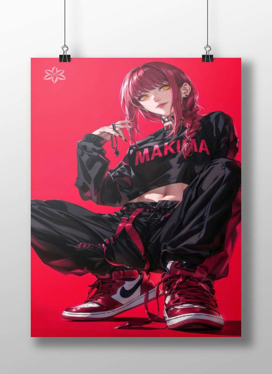 Makima (from Chainsaw Man) Main Subject: Makima (from Chainsaw Man) Matte BoizzBoard rigid print — Anime wall art India |