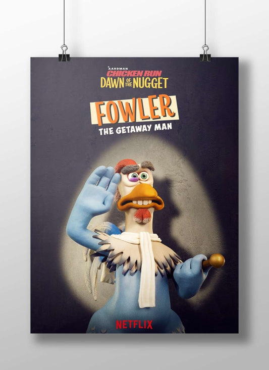 Fowler from Aardman’s Chicken Run franchise. Fowler - Hen Hero Poster