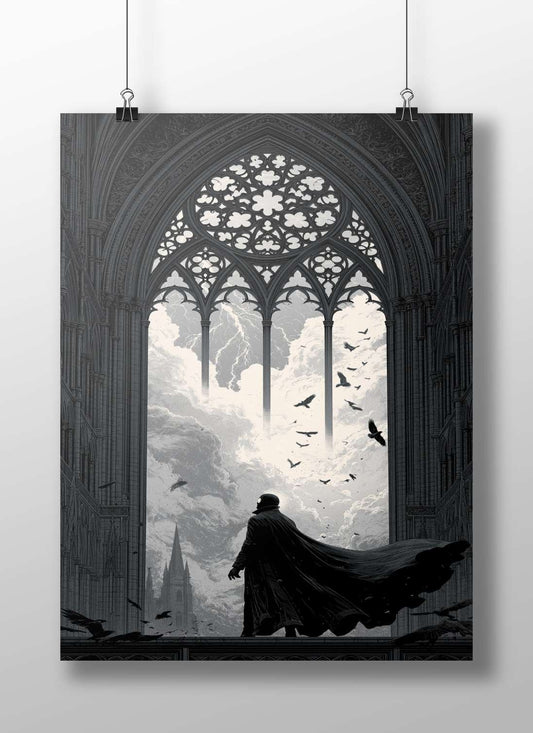 Batman (from DC Comics franchise) Main Subject: Batman (from DC Comics franchise) Matte BoizzBoard rigid print — Superhero