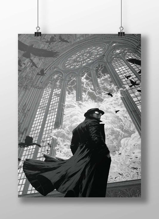 The Crow Main Subject: The Crow Matte BoizzBoard rigid print — Art wall art India | PosterBoizz