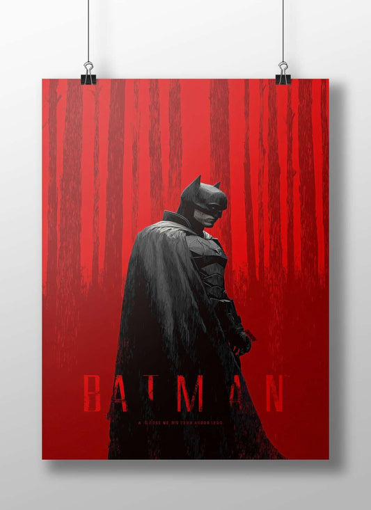 Batman (DC Comics franchise) Main Subject: Batman (DC Comics franchise) Matte BoizzBoard rigid print — Superhero wall art