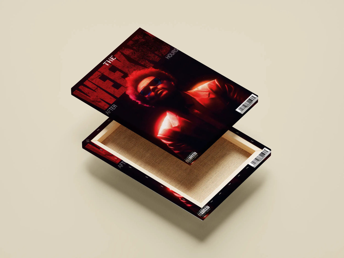 The Weeknd After Hours Poster | Red Aesthetic Music Wall Art Print