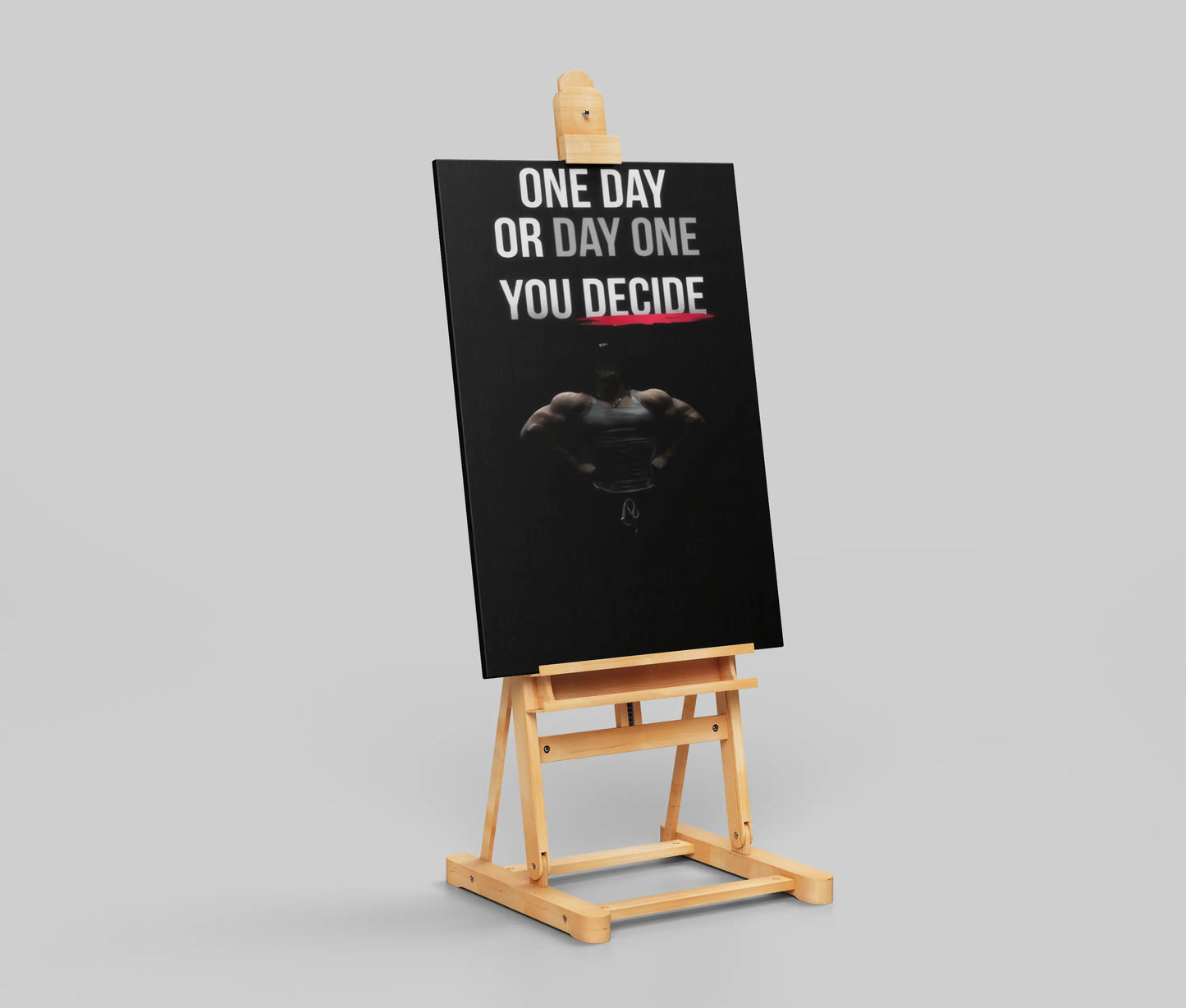 One Day or Day One Motivational Poster | Bold Gym & Office Wall Art for Hustle Mindset