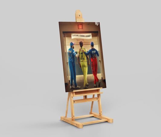 Dhoni Rohit Virat Poster – Captains Leaders Legends Cricket Wall Art