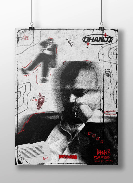 "Dhanji" Gritty Urban Art Print