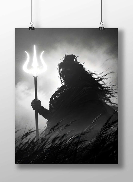 Lord Shiva Main Subject: Lord Shiva Matte BoizzBoard rigid print — Sanatan wall art India | PosterBoizz