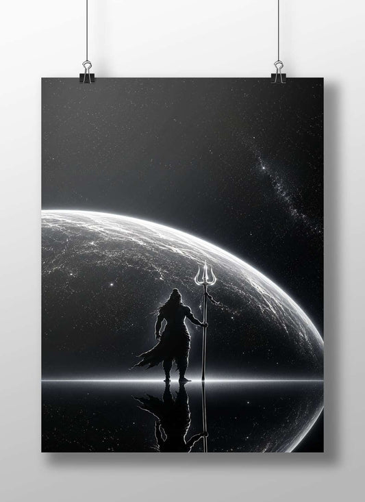 Lord Shiva (Hindu deity) Main Subject: Lord Shiva (Hindu deity) Matte BoizzBoard rigid print — Sanatan wall art India |