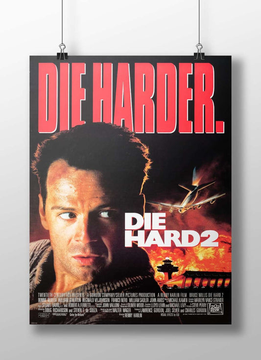 Bruce Willis in Die Hard 2 franchise John Mcclane - Action Hero Poster