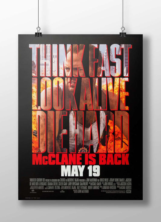 Die Hard with a Vengeance (franchise: Die Hard) John Mcclane - Action Hero Poster