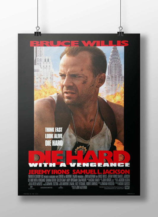 Die Hard with a Vengeance John Mcclane - Iconic Cop Poster