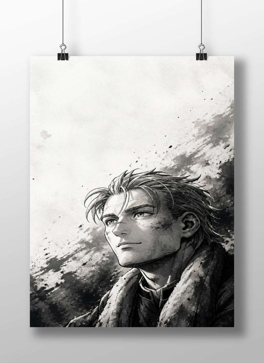 Eren Yeager (Attack on Titan) Main Subject: Eren Yeager (Attack on Titan) Matte BoizzBoard rigid print — Anime wall art