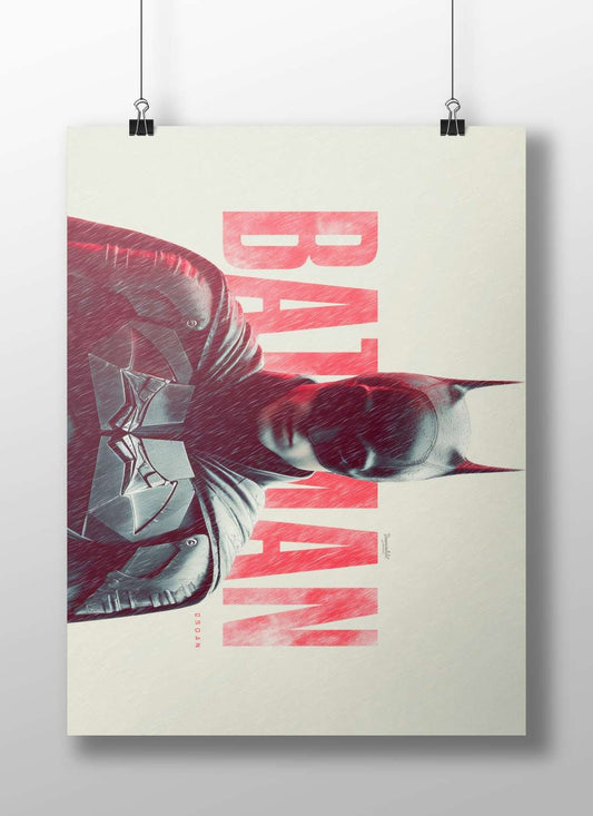 Batman (DC Comics franchise) Main Subject: Batman (DC Comics franchise) Matte BoizzBoard rigid print — Superhero wall art