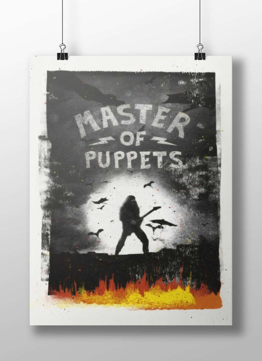 Metallica's "Master of Puppets" album James Hetfield - Iconic Riffs Poster