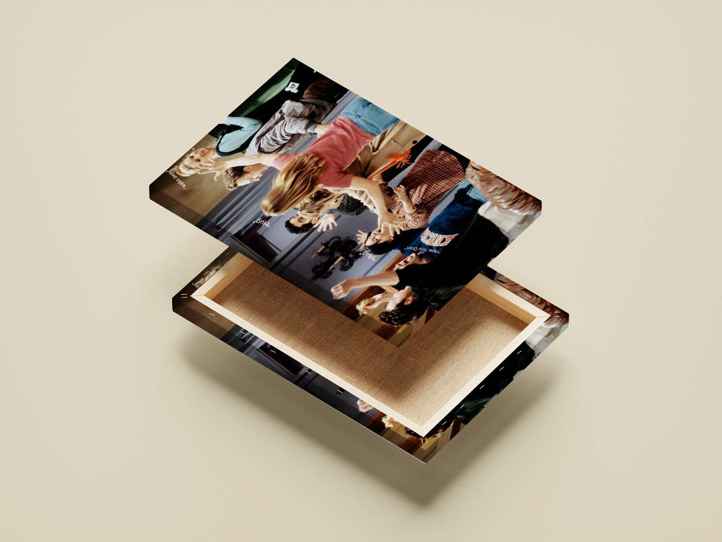 The cast of the TV show Friends Main Subject: The cast of the TV show Friends Canvas wall art — Series wall art India |