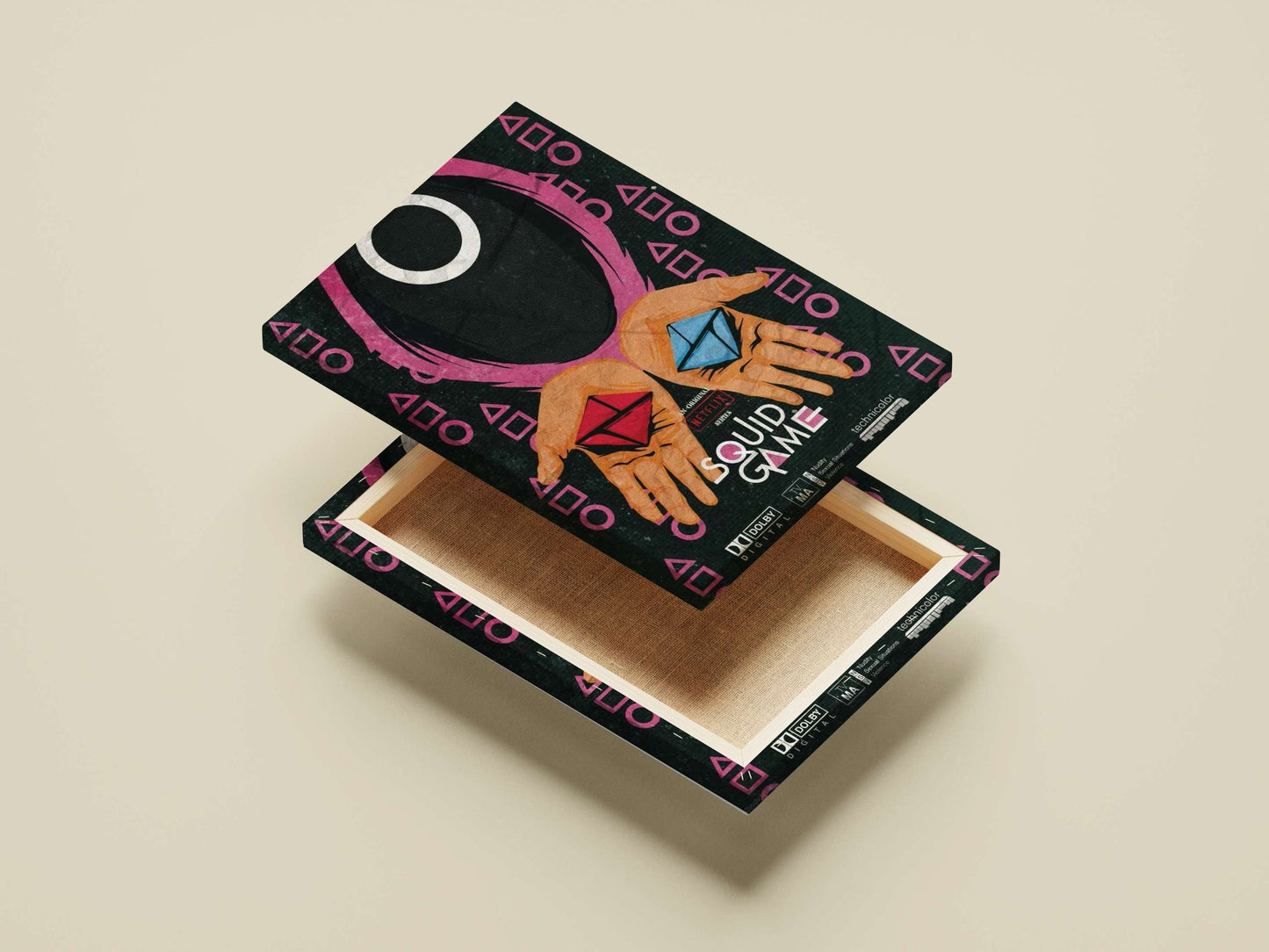 Squid Game (Netflix series) Main Subject: Squid Game (Netflix series) Canvas wall art — Series wall art India | PosterBoizz