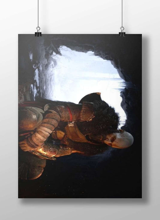 Kratos (God of War franchise) Main Subject: Kratos (God of War franchise) Matte BoizzBoard rigid print — Superhero wall art