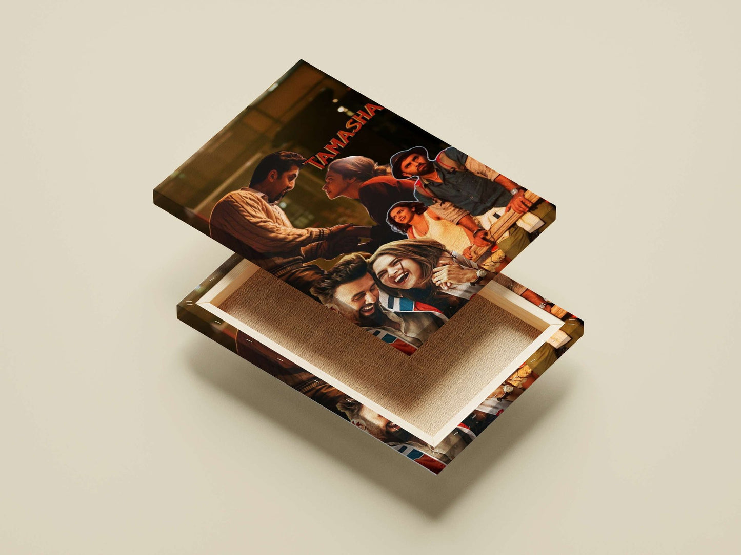 The Bollywood film "Tamasha" featuring its cast members Main Subject: The Bollywood film "Tamasha" featuring its cast
