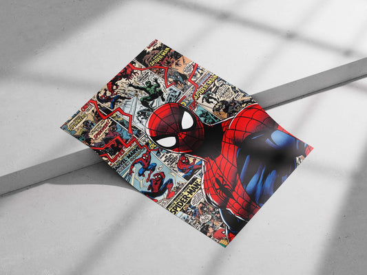 Spider-Man (Marvel Comics) Main Subject: Spider-Man (Marvel Comics) Matte poster print — Superhero wall art India |