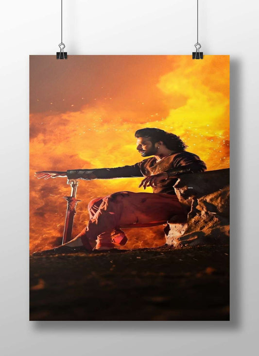 Baahubali Main Subject: Baahubali Matte BoizzBoard rigid print — Bollywood wall art India | PosterBoizz