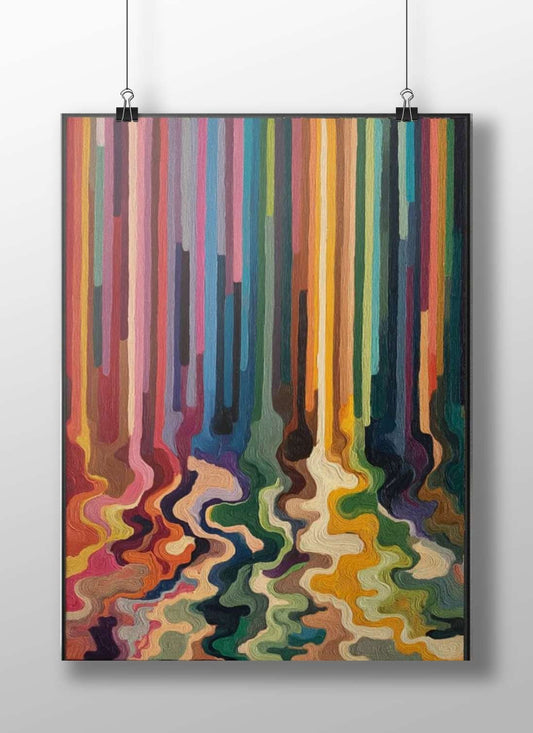 Mid-Century Modern (Color Field Movement Era) Matte BoizzBoard rigid print — Art wall art India | PosterBoizz
