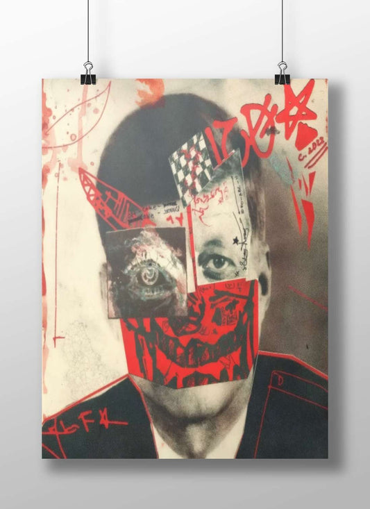 Human face (fragmented collage) Shri Rama - Epical Legend Poster