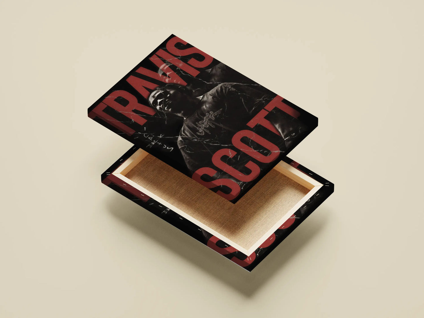 Travis Scott Dark Aesthetic Poster | Cactus Jack Rap Icon Wall Art