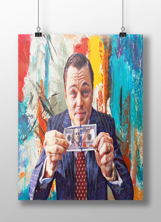 The Wolf of Wall Street Poster: Leonardo DiCaprio Art Print