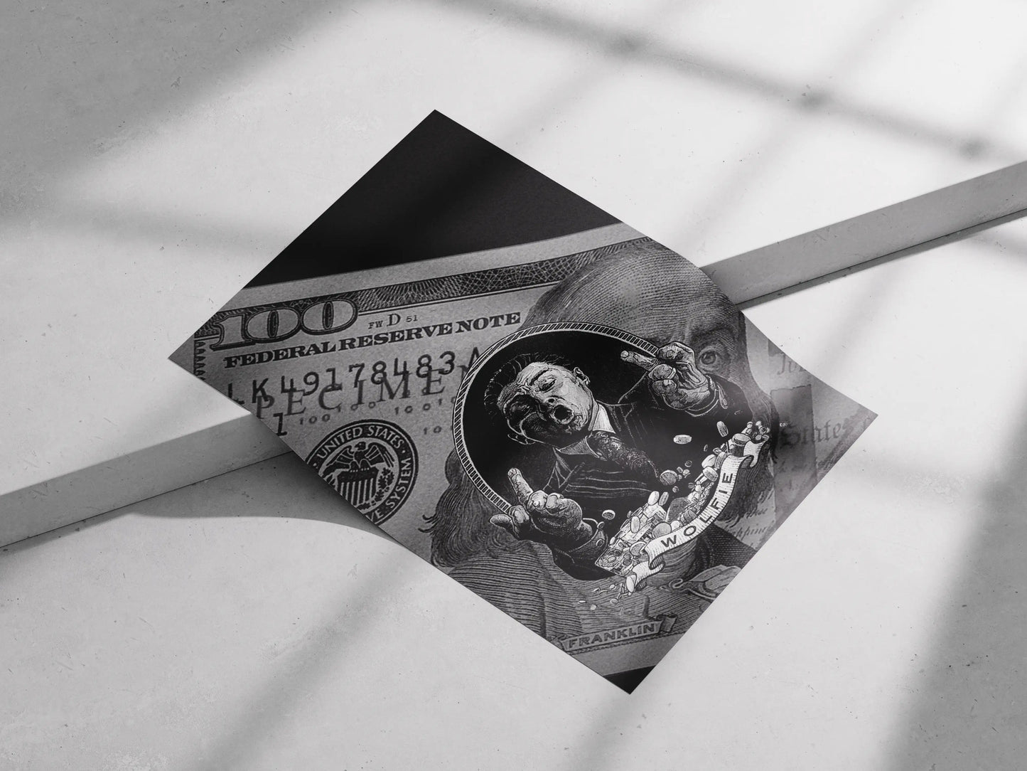 Jordan Belfort "Wolfie" Poster: A Gritty Art Print