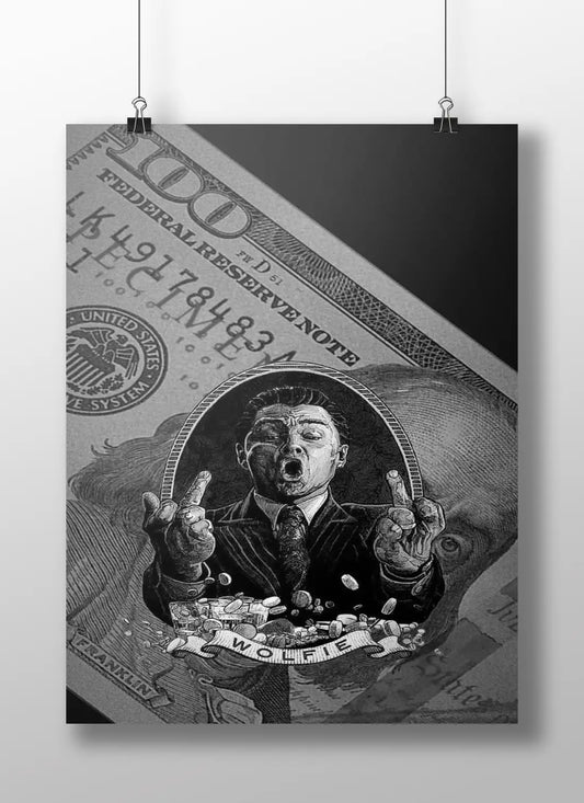 Jordan Belfort "Wolfie" Poster: A Gritty Art Print