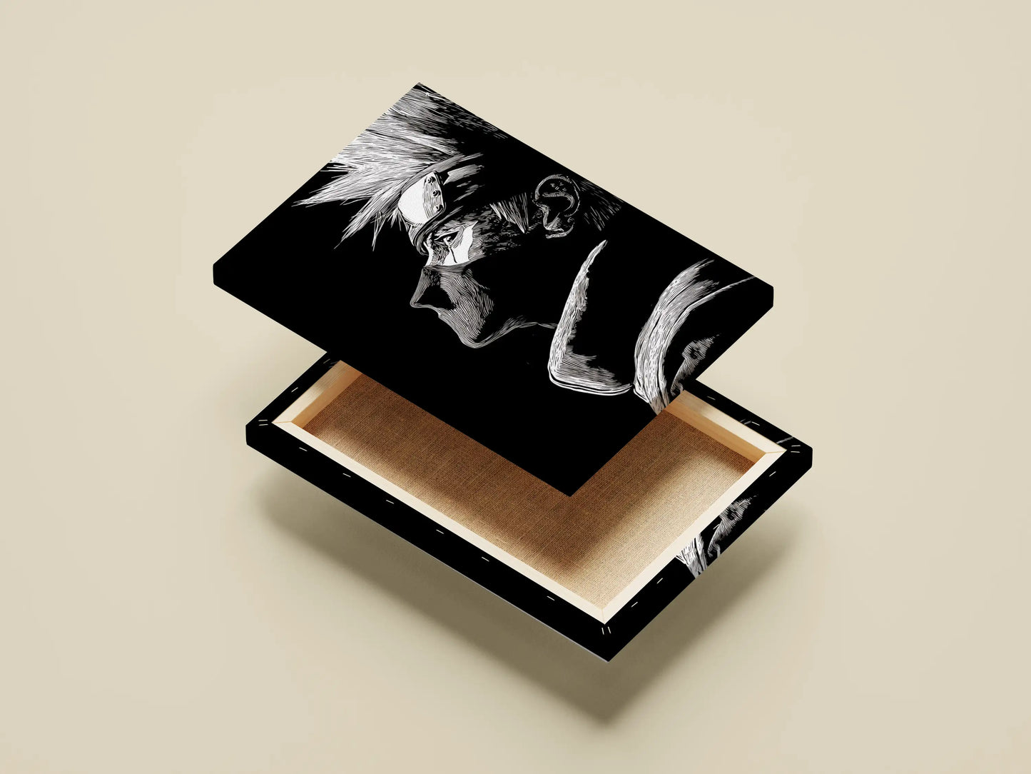 Kakashi Hatake Anime Poster: The Hokage in Black & White