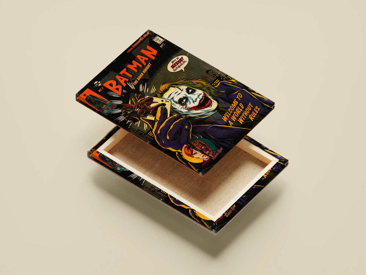 The Dark Knight Poster: "Why So Serious?" Comic Art Print