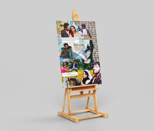 Laila Majnu Quote Poster – Aesthetic Bollywood Collage Wall Art | Romantic Sad Love Dialogue Print