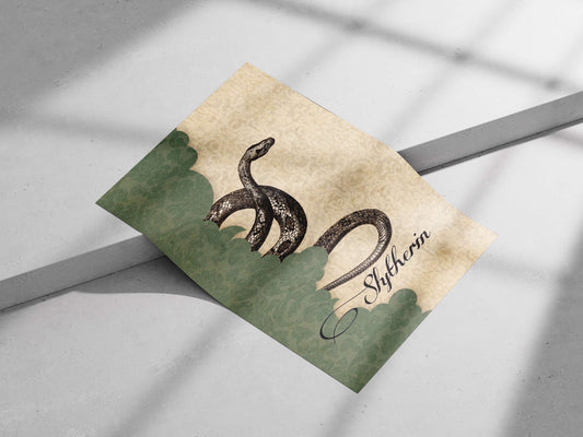 Slytherin serpent (from Harry Potter franchise) Main Subject: Slytherin serpent (from Harry Potter franchise) Matte poster