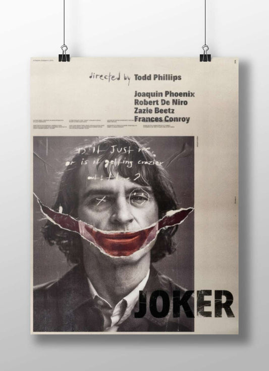 Joker (2019 film) starring Joaquin Phoenix Joker - Dark Knight Poster