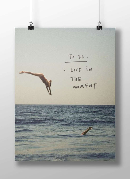 Diver Main Subject: Diver Matte BoizzBoard rigid print — Art wall art India | PosterBoizz